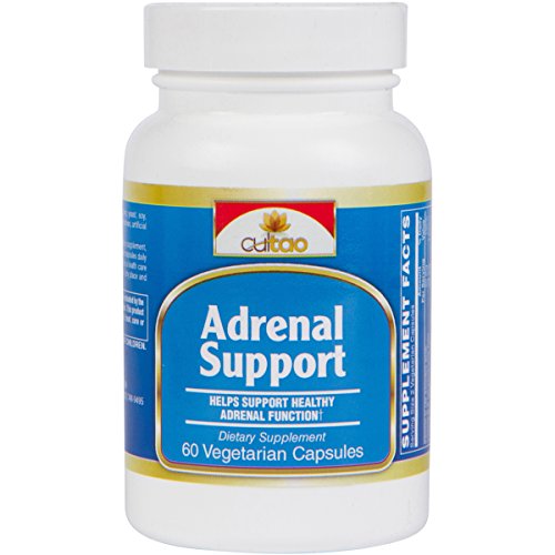 Suplementos de apoyo suprarrenal Premium para Gerente de Cortisol, suprarrenal salud y alivio del estrés - 100% Natural con hierbas para combatir la Fatiga Adrenal - 60 Vcaps - fórmula vegetariana