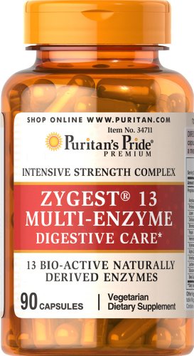 Pride Zygest 13 Multi-enzimas-90 cápsulas de Puritan