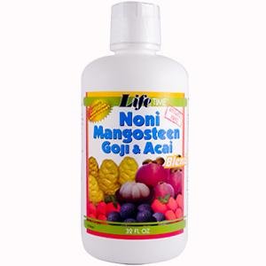 Mangosteen Noni Goji Acai jugo mezcla vida 32 oz líquido