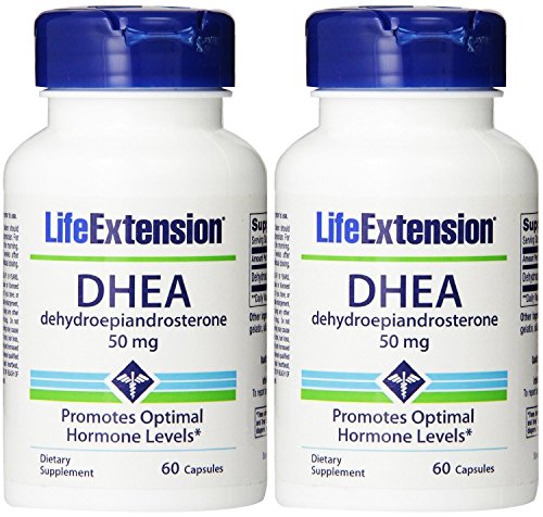 Extensión de la vida, DHEA 50 Mg, 60 cápsulas (2 Pack)