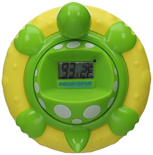 Aquatopia seguridad Deluxe baño termómetro alarma, verde