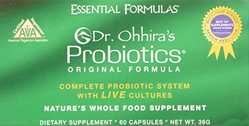 Fórmula esencial de Dr.Ohhira de fórmulas Original de probióticos, 60 cápsulas