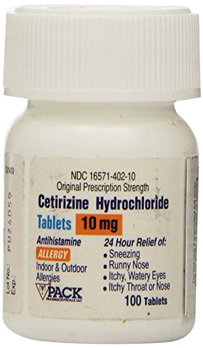 Cetirizina 10 MG TAB 100 [salud y belleza]