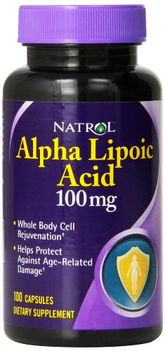 Natrol alfa lipoico 100mg cápsulas, 100-cuenta