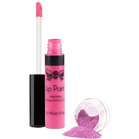 TATTOO JUNKEE ojo Rosa Lip Paint & Glitter Set, 2 PC