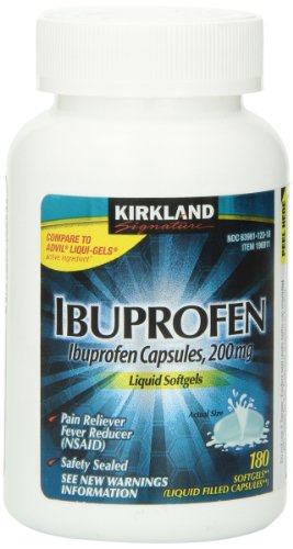 Firma de Kirkland ibuprofeno líquido cápsulas 200mg, 180 cápsulas,