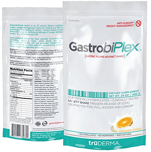 GastrobiPlex peso pérdida comida batido de reemplazo | Sentirse lleno ahora de proteína y fibra | 680 gramos