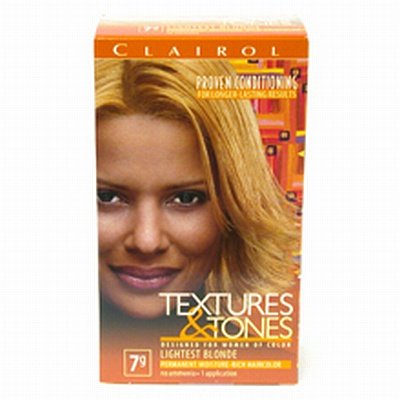 Clairol profesional texturas y tonos de Color de pelo permanente, Rubio más ligero