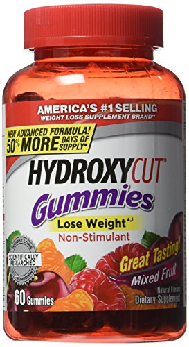 Muscletech Hydroxycut nutrición gomitas, mezcla frutas, cuenta 60