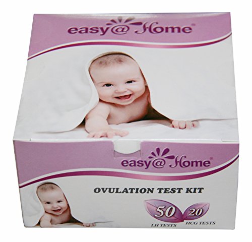 Easy@Home 50 tiras de prueba de la ovulación y 20 tiras de prueba de embarazo Kit - o elegir su propia ovulación (LH) o Kit de Combo de tiras de prueba de embarazo (HCG) orina - el Kit de Predictor fiable de la ovulación (50 LH + 20 HCG)