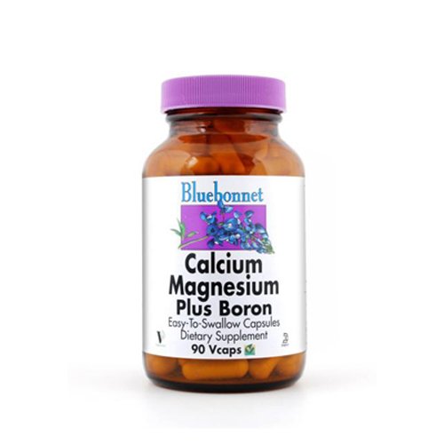 BlueBonnet calcio magnesio Plus boro cápsulas vegetarianas, cuenta 180
