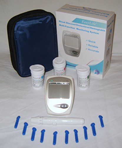 EasyLife hemoglobina, colesterol, glucosa, prueba Meter Kit