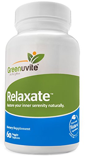 Alivio de la ansiedad Greenuvite - Natural Anti ansiedad, estrés y pánico SOCORRO suplemento. 60 caps. Calma y Relax rápido alivio de la tensión de actuar y aumentador de presión del estado de ánimo para la depresión