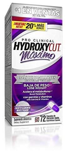 Hydroxycut Maximo, cuenta 72
