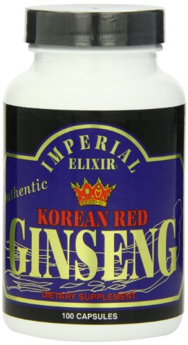 Imperial Elixir, Ginseng rojo coreano, 600 mg, 100 cápsulas