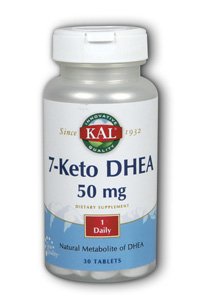 KAL 7-Keto DHEA tabletas, 50 mg, 30 cuenta