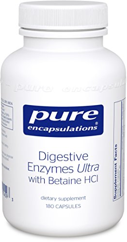 Puros encapsulados - enzimas digestivas Ultra w/betaína HCl 180's