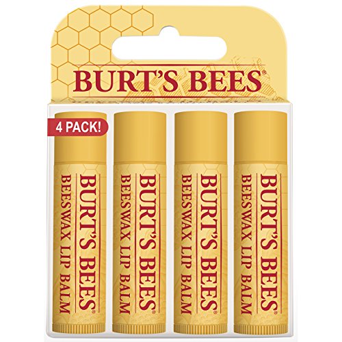 Las abejas 100% Natural para de Burt los labios Lechiguina, cera de abejas, 0.15 onzas, cuenta 4