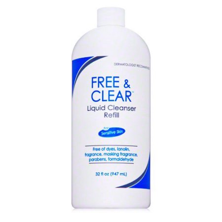 Paquete de 2 Free - Clear Limpiador Líquido de Recarga para la piel sensible de 32 onzas
