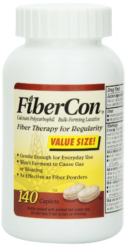 Terapia de fibra FiberCon de regularidad, cápsulas, cápsulas de valor Tamaño 140