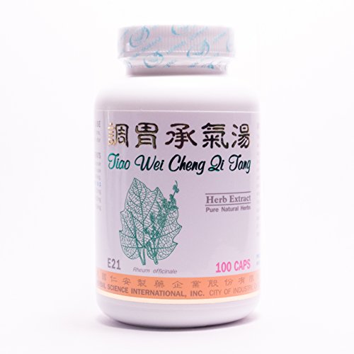 Media fuerza Cheng Qi fórmula suplemento dietético 500mg 100 cápsulas (Tiao Wei Cheng Qi Tang) 100% hierbas naturales