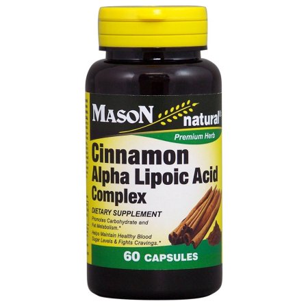 Vitaminas Mason canela ácido alfa lipoico Complejo Cápsulas 60 Ct