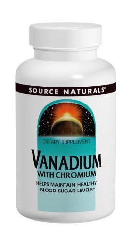 Source Naturals vanadio con cromo, 180 comprimidos
