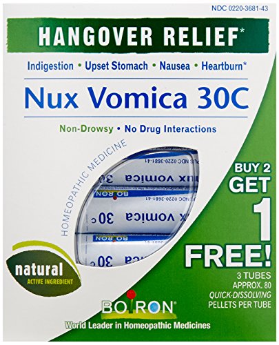 Nux Vomica 30C remedio digestivo tubo Multi Pack, 3 cuenta