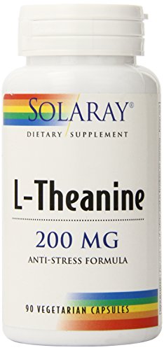 Suplemento de Solaray L-teanina, 200 mg, cuenta 90