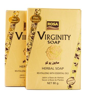 Jabón de rosa virginidad femenina apriete con regalo caja 2 Pack