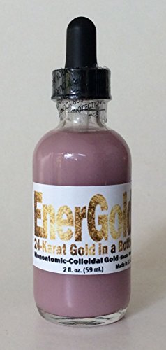 EnerGold ® 2 en 1 oro-plata-basados en platino oro monoatómico-coloidal - botella de 2 onzas con gotero - espumoso ORMUS - sin sal! Ningún tinte!