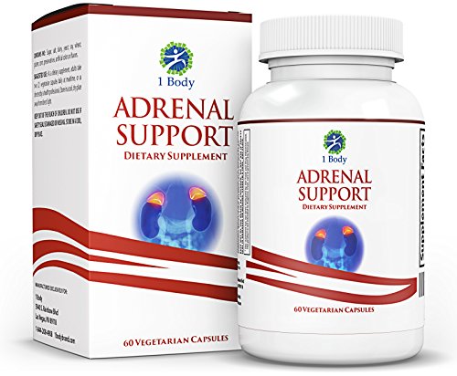 Suprarrenal apoyo - (vegetariana) - A complejo fórmula contiene vitamina B12, B5, B6, magnesio, extracto de raíz de jengibre, raíz de astrágalo, Schizandra Berry, regaliz y más - suministro de 30 días