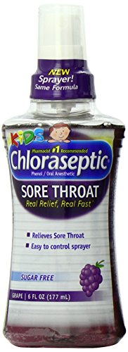 Chloraseptic Spray de dolor de garganta de los niños, uva, 6 onzas (177 ml) (Pack de 3)