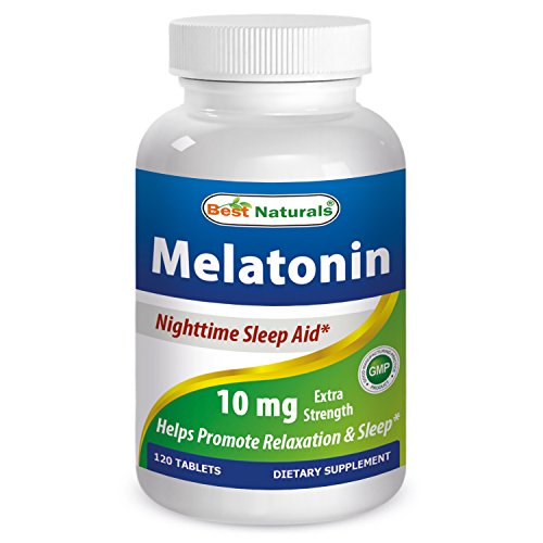 Melatonina 10mg 120 fichas--fuerza--disuelto rápidamente eficacia temprana--todos naturales dormir ayuda suplemento--fabricados en un E.e.u.u. instalación de certificados de GMP en y tercero ha probado su pureza. Garantizado!!!!