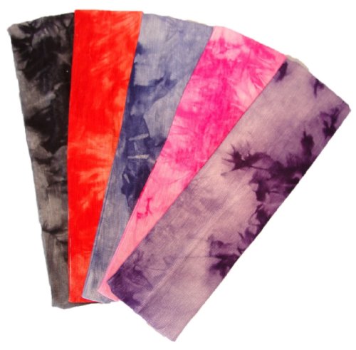Kenz Laurenz Algodón Lycra Tie Dye vendas elásticos 5 Pack - vendas elásticos de algodón