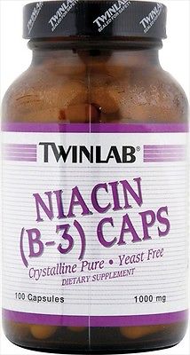 TWINLAB Niacin (B-3) 1000mg 100 Caps