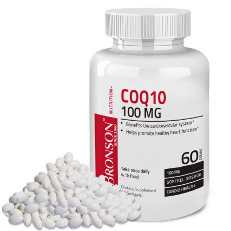Bronson CoQ10 100 mg (coenzima Q-10), 60 Softgels