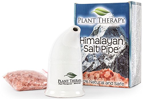 Inhalador de recargables Sal rosada del Himalaya con cristal de sal del Himalaya rosado
