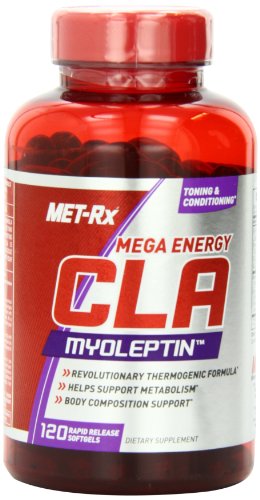 Mega Energy-CLA de MET-Rx cápsulas de suplemento de dieta, cuenta 120