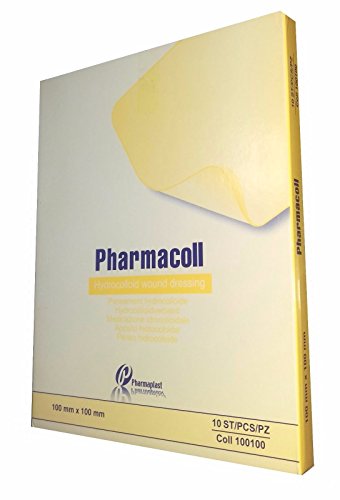 Pharmacoll 4 "x 4" (10 pastillas) - hidrocoloide apósito - Comparable a * Duoderm * Primacol * restaurar * Replicare * Tegasorb