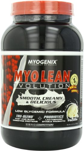 Evolución de Myogenix Myo-lean, botella vainilla, 2,31 libras