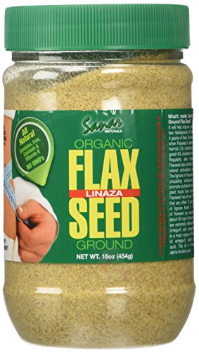 TIERRA orgánica SANAR semillas de lino LINAZA, Omega 3 6 9, fibra de DEITARY - LIGNANOS, promueve corazón - Salud Cardiovascular