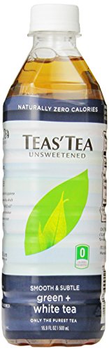 Té de infusiones, té verde y blanco sin azúcar, 16,9 onzas (Pack de 12)