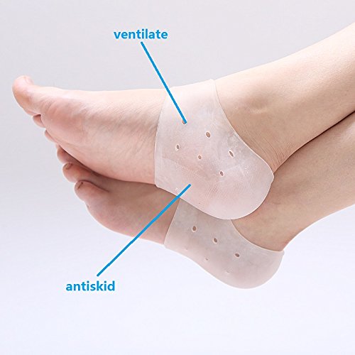 LEAGY pie caliente cuidado silicona Gel HIDRATANTE calcetines de talón agrietado Protector de la piel (⑨)