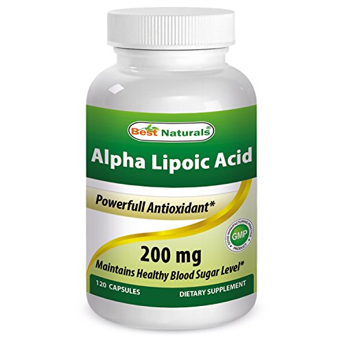 Alfa lipoico ácido 200 Mg 120 cápsulas por los mejores productos naturales - poderoso antioxidante - fabricados en un E.e.u.u. basan GMP certificada la facilidad y tercero prueba de pureza. Garantizado!!!!