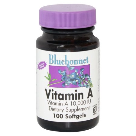 Bluebonnet Nutrition - Vitamina A 10000 UI destilado molecularmente - 100 Cápsulas Blandas
