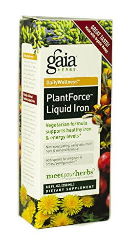 Suplemento del hierro líquido Plantforce Gaia hierbas, 8,5 onzas