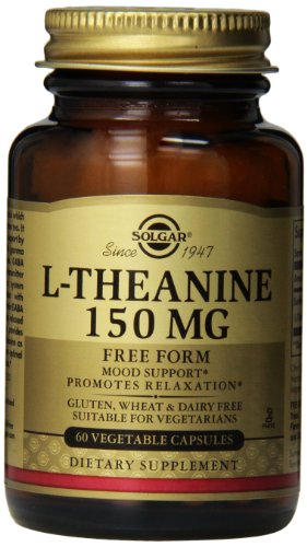 Cápsulas vegetales Solgar L-teanina, 150 mg, 60 Count