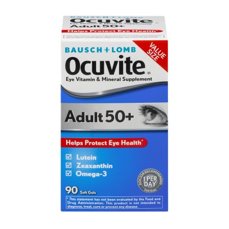 Bausch - Lomb Ocuvite ojo vitamina y mineral suplemento de 50 adultos geles suaves - 90 CT