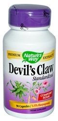 Forma Devils Claw de la naturaleza estandarizado extracto - 90 cápsulas, paquete de 4
